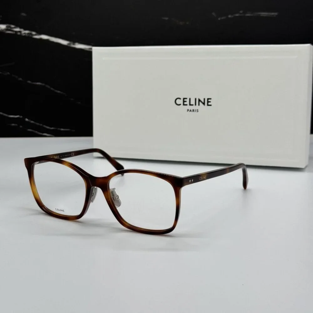 NEW CL50027J 056 CELINE EYEGLASSES LIGHT HAVANA UNISEX EYEWEAR CELINE CL 50027J